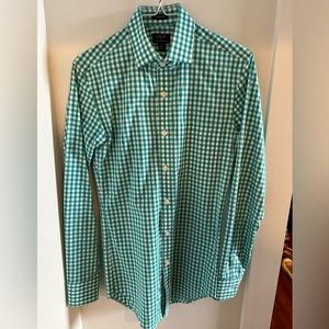 J. Crew Thompson Green Gingham Dress Shirt Size X-Small